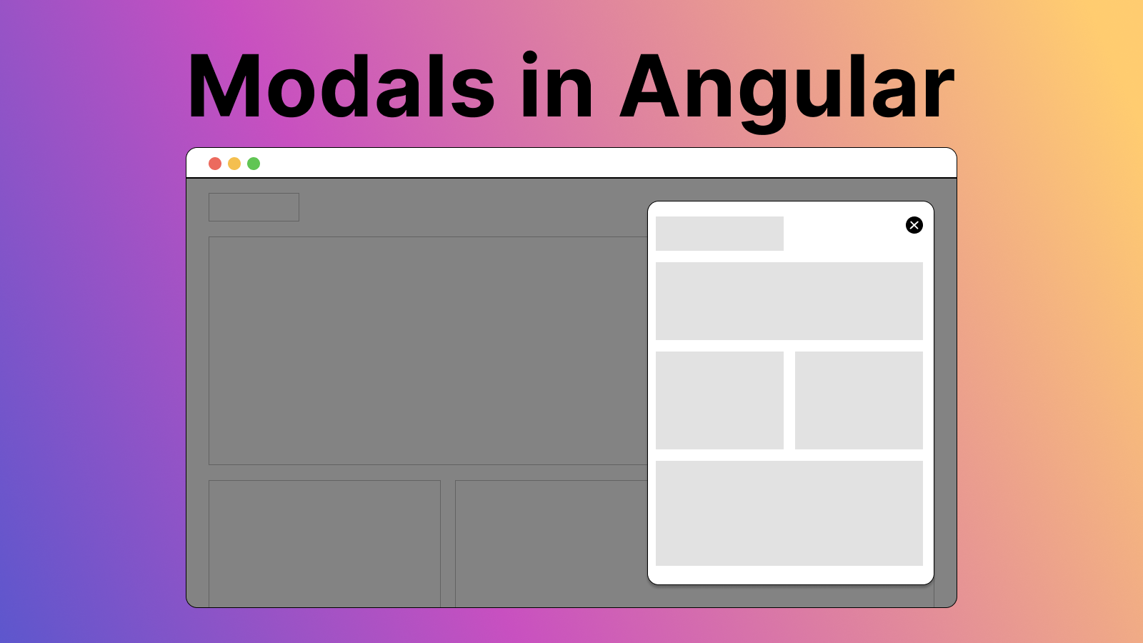 Modals in Angular 17: An In-depth Guide